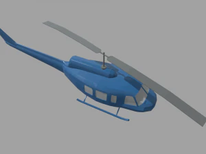 Low Poly Plane 03 3D Model