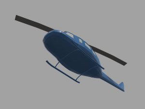 Low Poly Plane 03 3D Model
