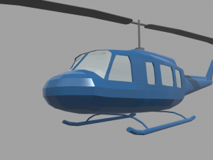 Low Poly Plane 03 3D Model