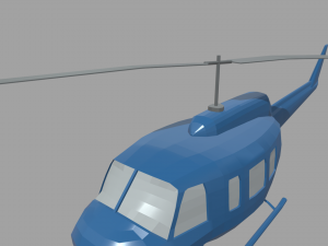 Low Poly Plane 03 3D Model