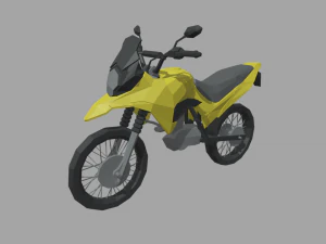 Motocicletta Low Poly 01 Modello 3D