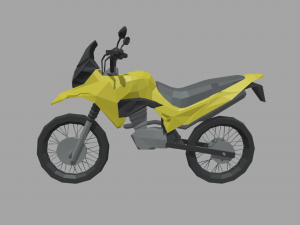 Low Poly Motorbike 01 Modelo 3D