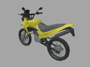 Low Poly Motorbike 01 3D Model