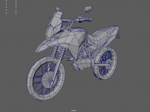 Low Poly Motorbike 01 Modelo 3D