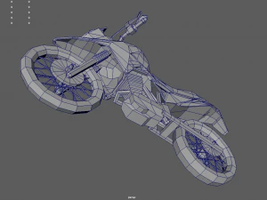 Low Poly Motorbike 01 3D Model