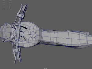 Low Poly Motorbike 01 3D Model