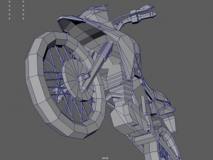 Low Poly Motorbike 01 Modelo 3D