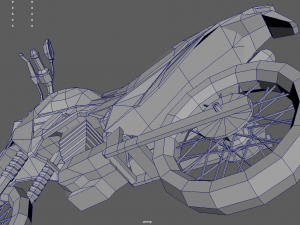 Low Poly Motorbike 01 Modelo 3D
