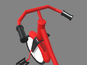 Low Poly Tricycle 3D मॉडल