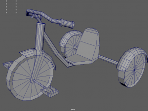Low Poly Tricycle 3D मॉडल
