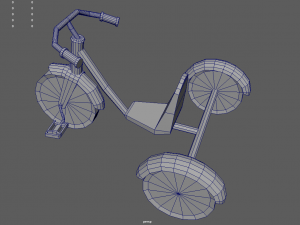 Low Poly Tricycle 3D मॉडल