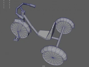 Low Poly Tricycle 3D Model