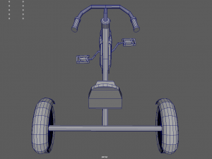Low Poly Tricycle 3D मॉडल