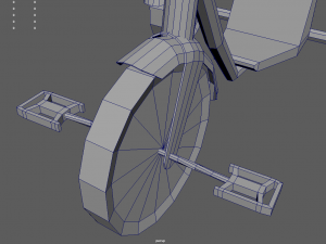 Low Poly Tricycle 3D मॉडल