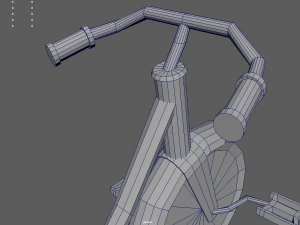Low Poly Tricycle 3D Model