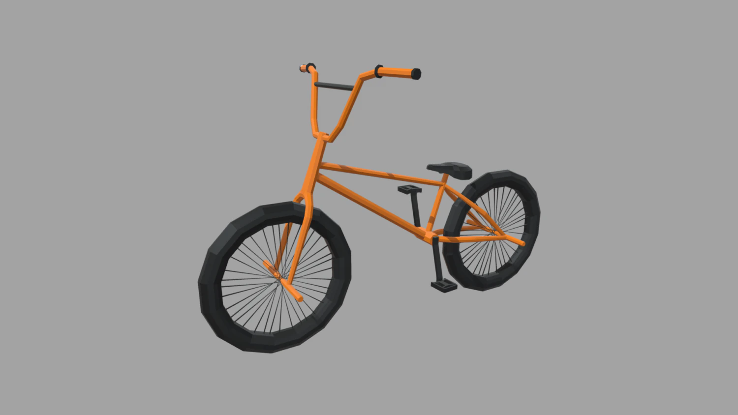 Low Poly Bmx 3D Model .c4d .max .obj .3ds .fbx .stl .blend 