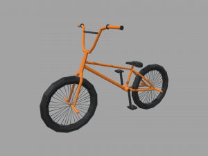 Low Poly Bmx 3D Model