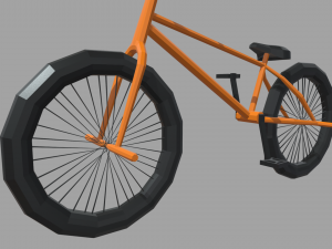 Low Poly Bmx Model 3D