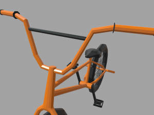 Low Poly Bmx Model 3D