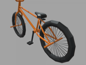 Low Poly Bmx Model 3D