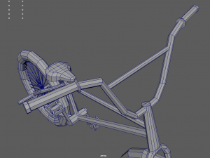 Low Poly Bmx Model 3D