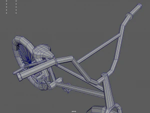Low Poly Bmx 3D Model