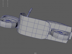 Low Poly Motorbike 02 3D Model