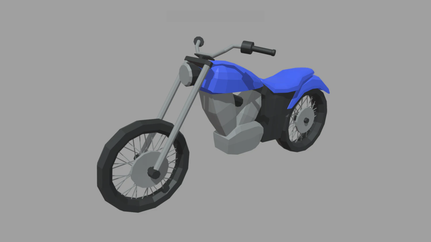 Low Poly Motorbike 03 3D Model .c4d .max .obj .3ds .fbx .stl .blend