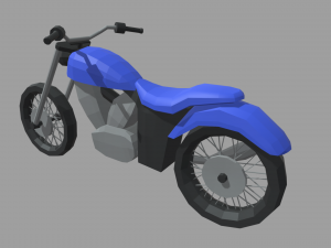 Low Poly Motorbike 03 3Dモデル