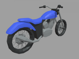 Low Poly Motorbike 03 3Dモデル