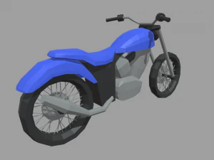 Low Poly Motorbike 03 3D Model