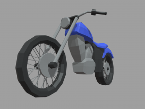 Low Poly Motorbike 03 3Dモデル