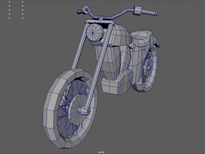 Low Poly Motorbike 03 3Dモデル