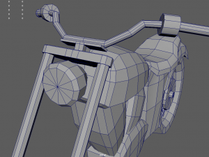 Low Poly Motorbike 03 3Dモデル
