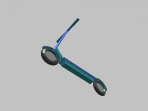 Low Poly Scooter 01 3D Model