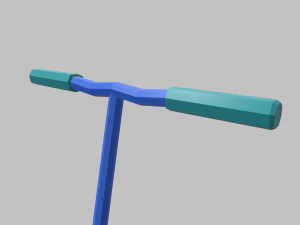 Low Poly Scooter 01 3D Model