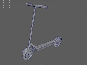 Low Poly Scooter 01 3D Model