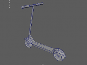 Low Poly Scooter 01 Model 3D