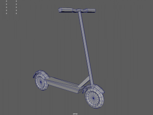 Low Poly Scooter 01 Model 3D