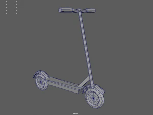 Low Poly Scooter 01 3D Model