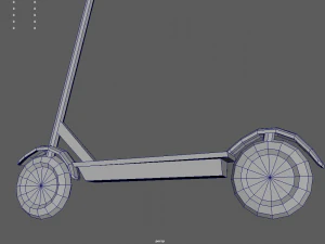 Low Poly Scooter 01 3D Model