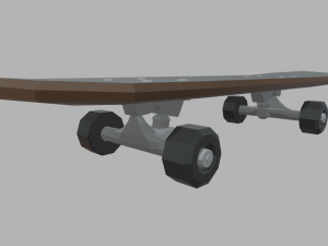 Low Poly Skate 02 3D Модель