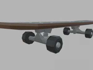 Low Poly Skate 02 3D Model