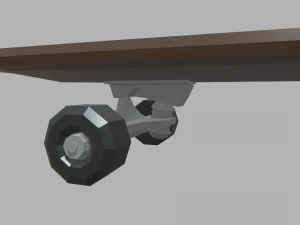 Low Poly Skate 02 3D Model