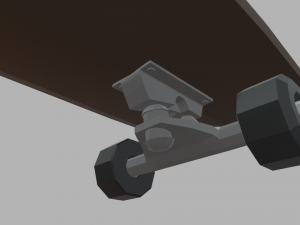 Low Poly Skate 02 3D Модель