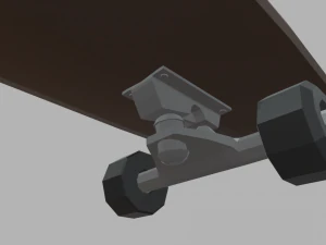 Low Poly Skate 02 3D Model