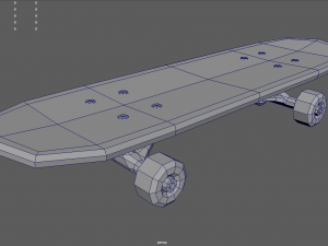 Low Poly Skate 02 3D Модель