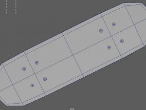 Low Poly Skate 02 3D Model