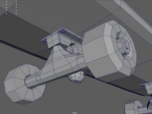 Low Poly Skate 02 3D Model
