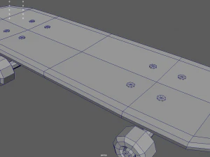 Low Poly Skate 02 3D Model